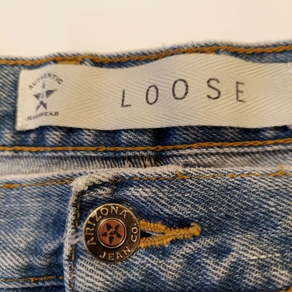 Arizona Original Loose Straight Mens 42X32 100%  Cotton Denim Jeans rugged work - Picture 10 of 11